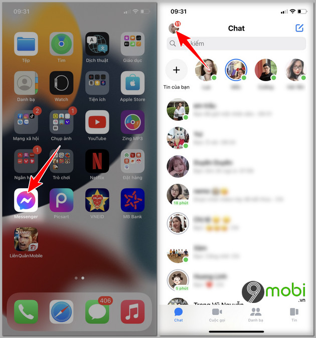 cach tat luu anh Facebook messenger