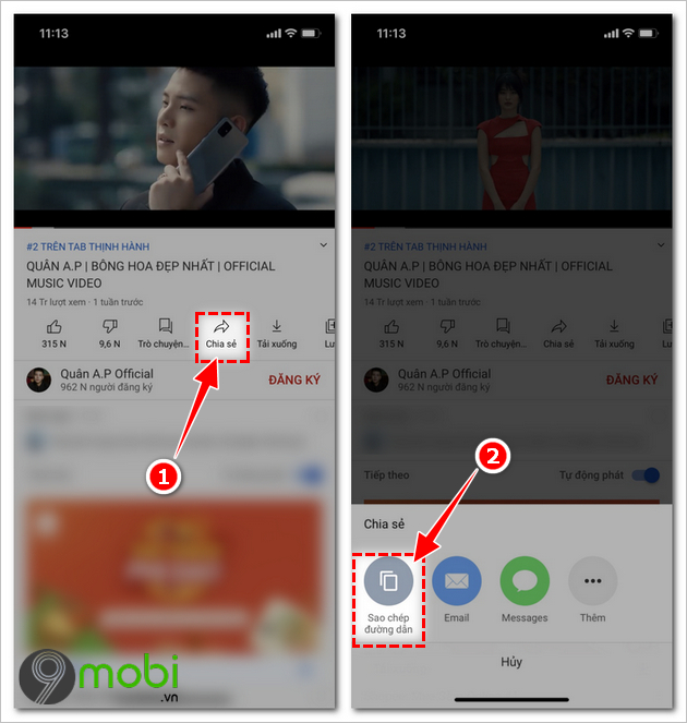 cach nghe nhac youtube tat man hinh