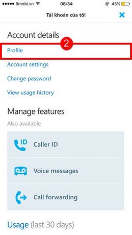 Đổi tên Skype, thay tên Skype, sửa tên Skype trên iPhone