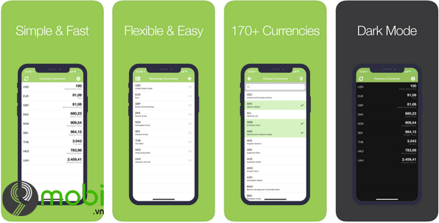 ung dung quy doi tien te tren iphone