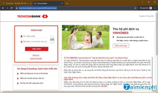 cach xem lich su giao dich techcombank xem phieu bao no 2