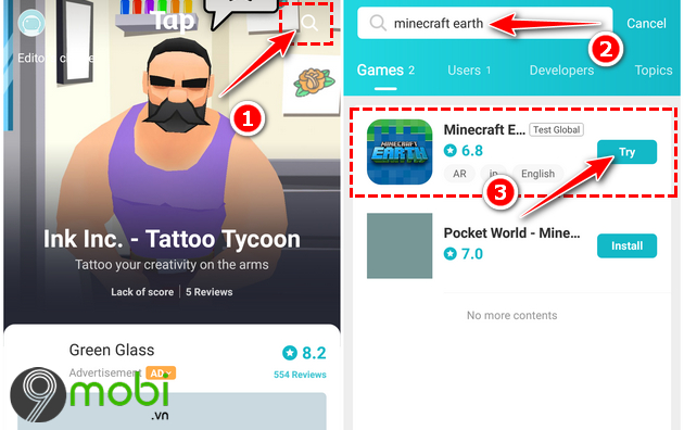 cach cai dat va choi minecraft earth