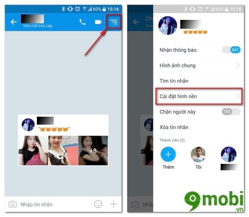 cach doi hinh nen zalo tren cua so chat cua dien thoai 2