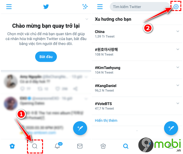 Cách xem top trending Twitter trên thế giới và Việt Nam