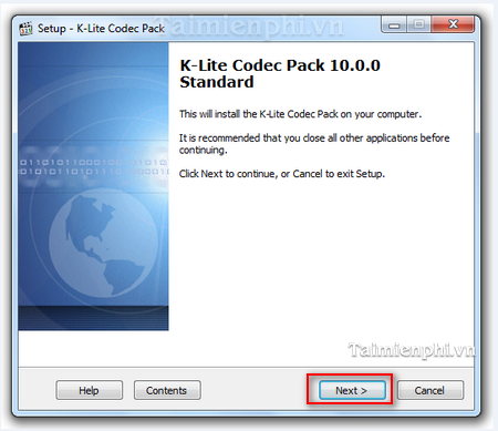 huong dan cai K lite Codec Pack