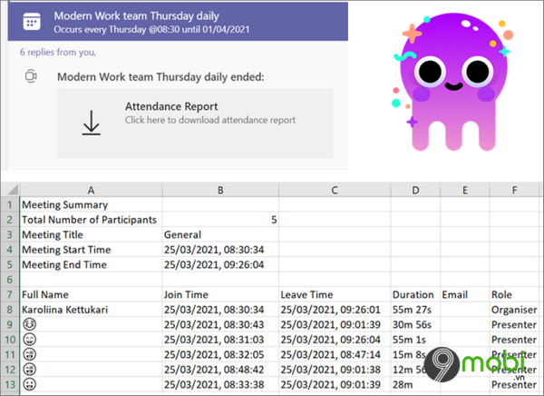 microsoft teams ho tro tai xuong bao cao tham du cuoc hop va them mot so tinh nang moi