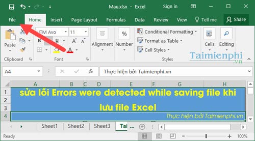 errors were detected while saving excel 2016 solved