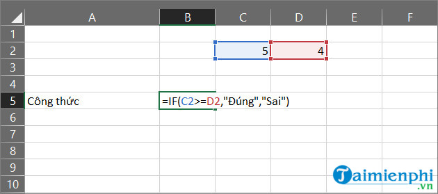 cong thuc ham if trong excel