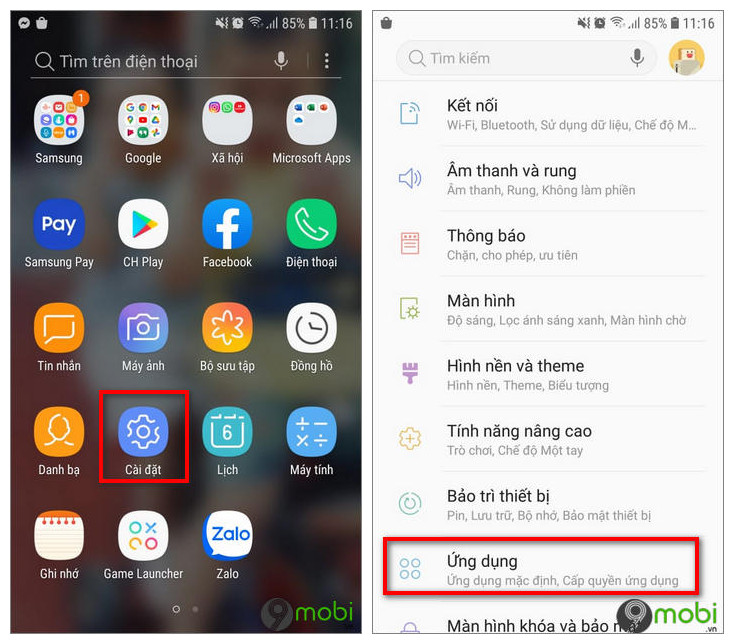 sua loi ban phim tren dien thoai Samsung