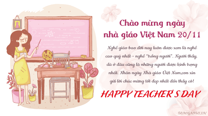 Ảnh bìa Facebook chào mừng ngày nhà giáo Việt Nam 2011