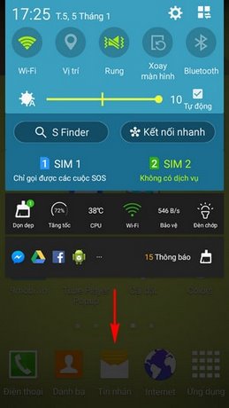tat tu dong xoay man hinh samsung