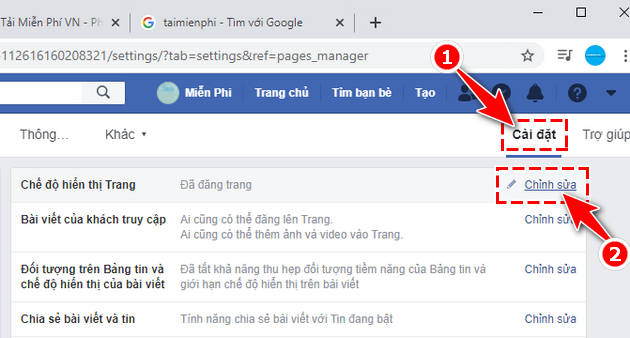 Cách ẩn Fanpage Facebook tạm thời