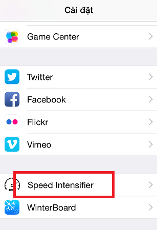 cai Speed Intensifier cho iOS 8