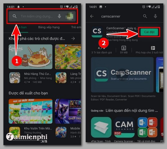 How to use CamScanner on samsung