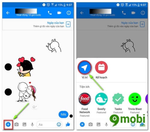 cach chia se vi tri khi chat trong facebook messenger 2