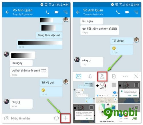 cach chia se vi tri khi chat trong zalo 2