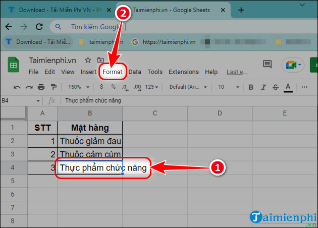 cach chinh wrap text trong google sheets tren pc
