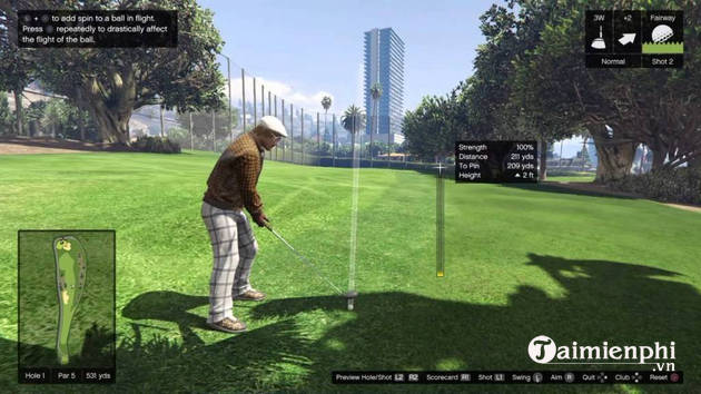 Cách chơi Golf trong GTA 5, các môn thể thao khác