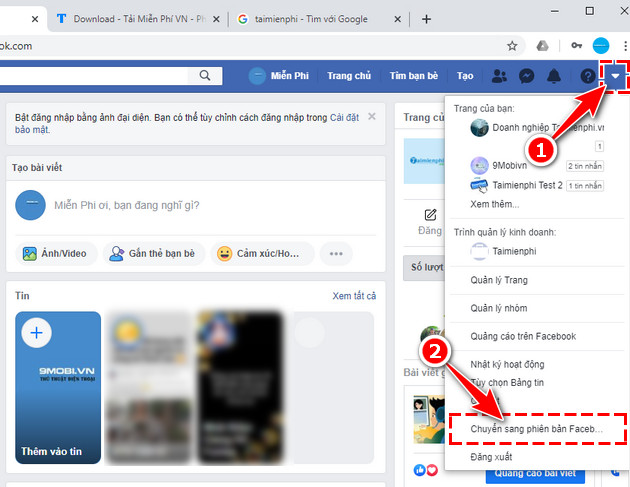how to change facebook interface for new year 2020 2