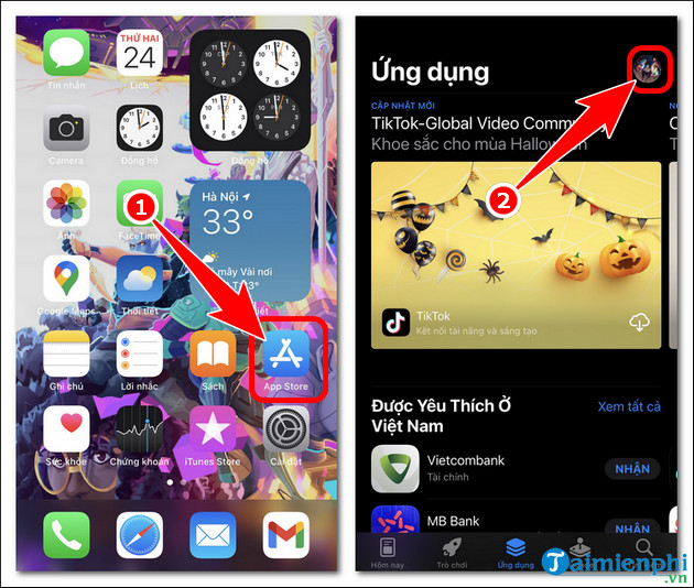 cach chuyen vung app store qua nga 