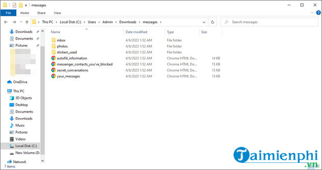 cach tai tin nhan facebook ve may tinh