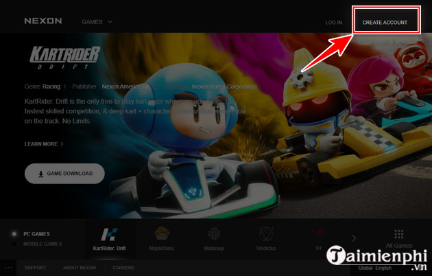 cach dang ky tao tai khoan nexon han quoc