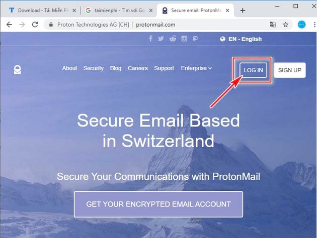 Cách đăng nhập ProtonMail trên máy tính và điện thoại