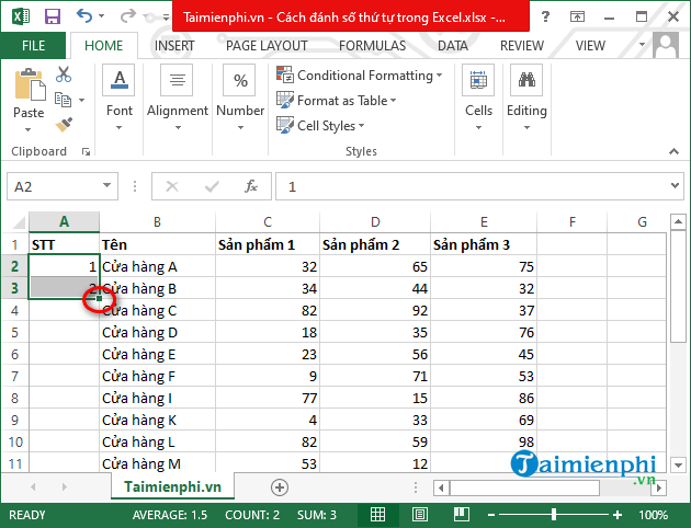 Cách tạo danh sách so sánh 1-1 trong Excel