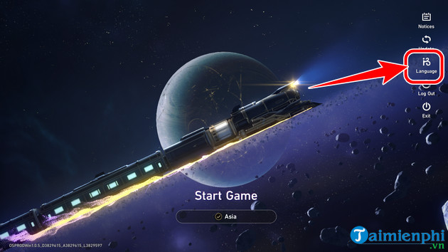 cach doi tieng viet game honkai star rail tren Android