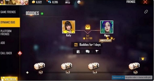 Cách ghép Cặp Đôi Bá Đạo trong Garena Free Fire