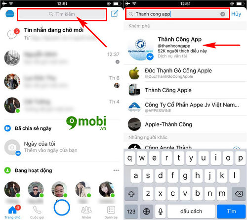 cach goi taxi bang facebook messenger tren dien thoai 2
