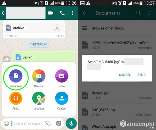 Cách gửi hình ảnh chất lượng cao trên WhatsApp cho Android