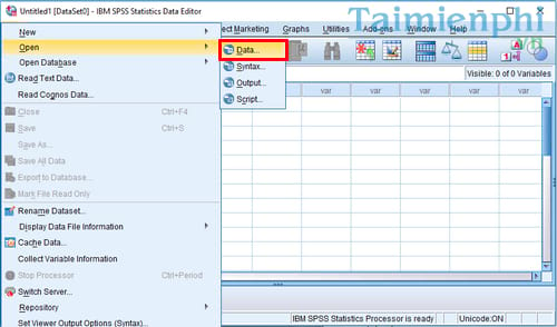 cach import du lieu tu excel vao spss