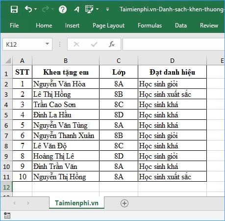 cach in giay khen su dung tron thu 2