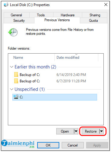 Cách khôi phục file bị ghi đè trên máy tính
