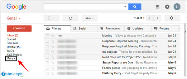 Cách khôi phục tin nhắn trên Gmail, lấy lại thư đã xóa