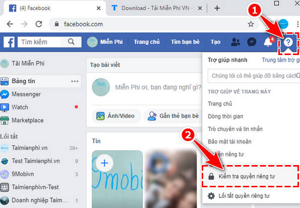 cach kiem tra quyen rieng tu tren facebook 2