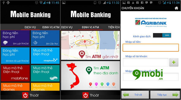 cach kiem tra so du agribank tren dien thoai android iphone 2