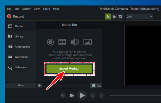 cach lam video tu anh bang camtasia 2