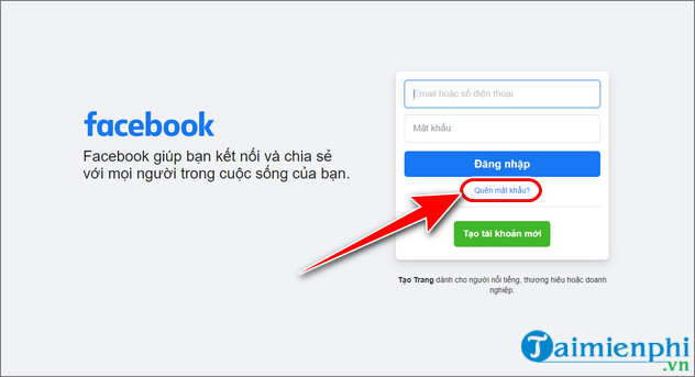 lay lai mat khau facebook bang gmail