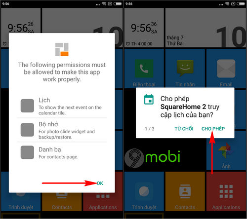 how to bring windows 10 interface to android 2 phone