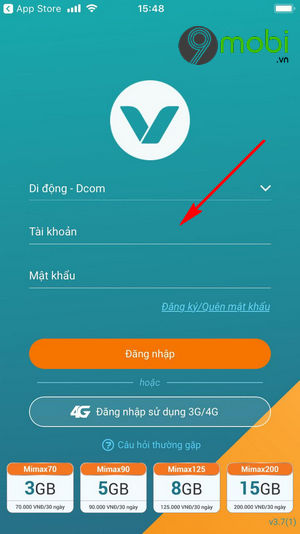 cach nap tien the cao bang ung dung my viettel 2