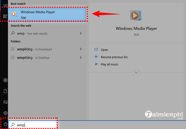Cách nghe nhạc trên Win 10 bằng Windows Media Player