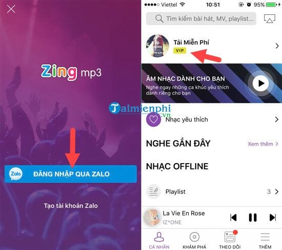 Cách nhận 30 ngày tài khoản VIP Zing MP3 miễn phí