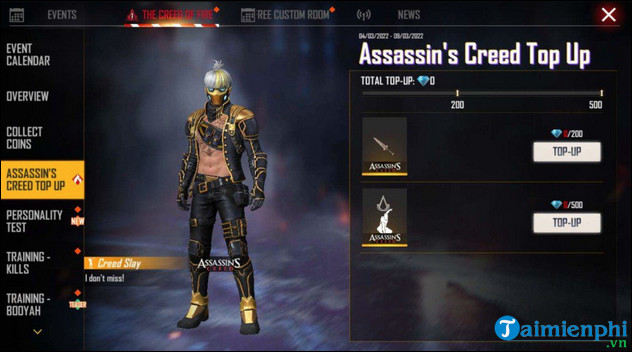 How to get free emote creed slay in free fire