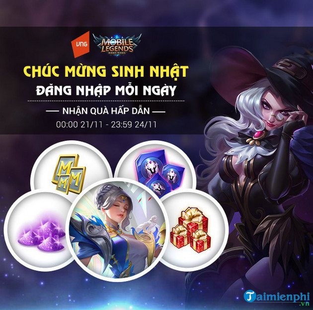 cach nhan free skin dyrroth mobile legends bang bang 2