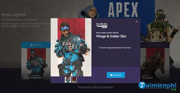 Cách nhận skins Mirage Apex Legends miễn phí