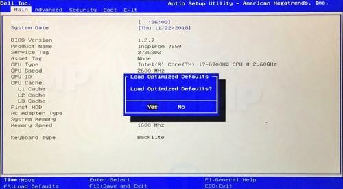 reset pc from bios