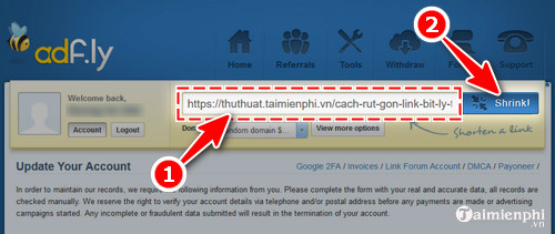 cach rut gon link adf ly kiem tien online 2