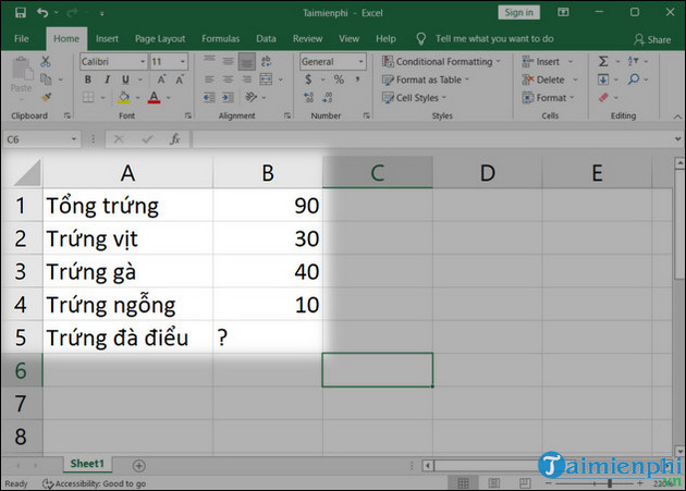 cach su dung phep tru nhieu o trong excel